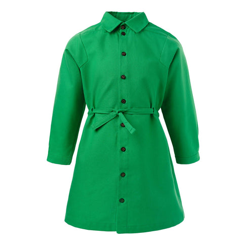 Kids Green Shirt Dress