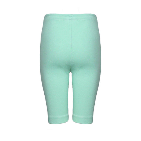 Kids' Green Shorts in Rib Jersey