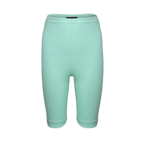 Kids' Green Shorts in Rib Jersey
