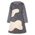 Kids Grey Velvet A-line Dress