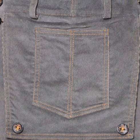 Kids Grey Velvet Pants