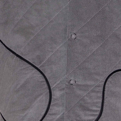 Grey Velvet Jacket with Short Sleeves