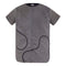 Grey Velvet Jacket with Short Sleeves