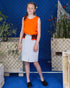 Girls Grey Skirt with Colorful Ruffles
