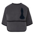 Grey Corduroy Bib with Sleeves