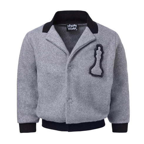 Grey Fleece Blazer
