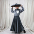 Grey Corduroy Full Circle Skirt
