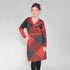 Grey and Orange Girls Sweater Dress