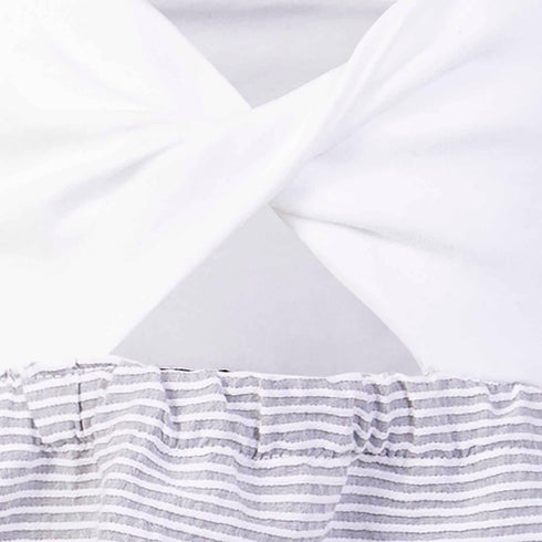 Girls Striped Strap Dress