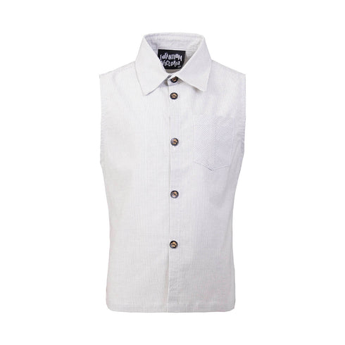 Kids' Sleeveless Shirt with Stripes
