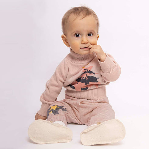 Baby Christmas Sweater in Pink