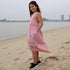 Hand-Painted Girls Pink Dress, Limited Edition