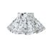 Flared Mini Skirt with Vintage Print for Babies