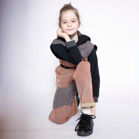 Multicolored Pants with Appliquè