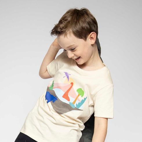 Kids T-Shirt with Dinosaur Print