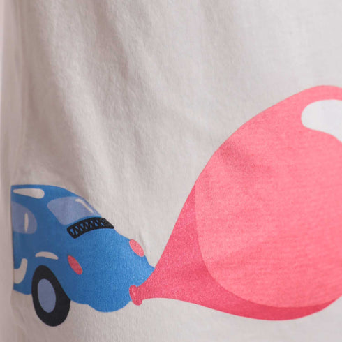 Kids Printed T Shirt in Off-White