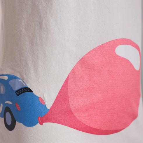 Kids Printed T Shirt in Off-White