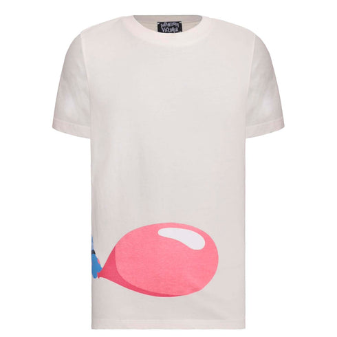 Kids Printed T Shirt in Off-White