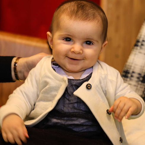 Cream Vegan Cashmere Weganool Baby Jacket