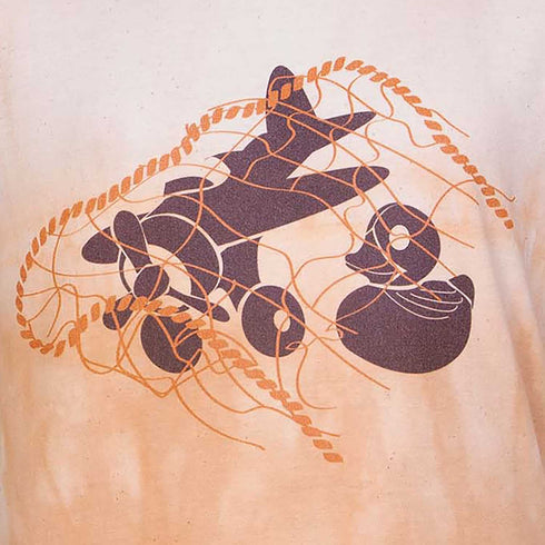 Artisanal T-Shirt Naturally Dyed with Organic Yellow Onion