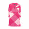 Pink and White Girls Sweater Dress