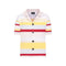 Knitted Shirt with Pastel Stripes
