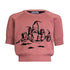 Pink Knit Top with Beach Castle for Kids