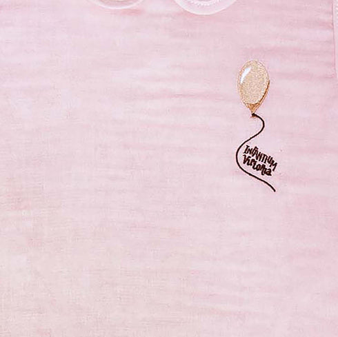 Pink Dress with Embroidery for Babies