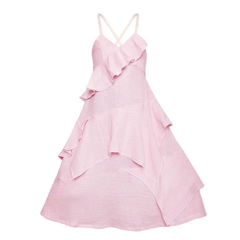 Light Pink Flower Girls Dress