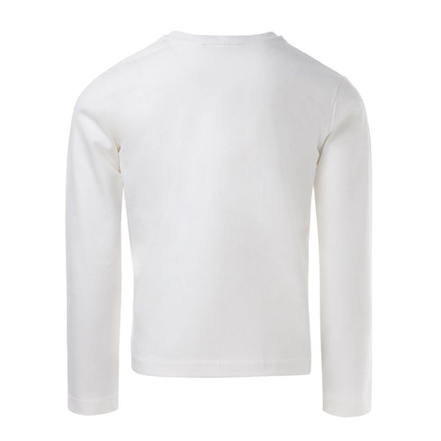 White Longsleeve with Blend Textiles