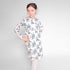 Girls Off-White Dress with Floral Print