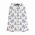 Girl and Boy Shorts in White Print