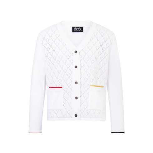 Girls White Cardigan