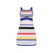 Girls Beach Dress with Bright Stripes