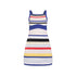 Girls Beach Dress with Bright Stripes