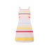 Girls Beach Dress with Bright Stripes
