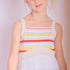 Girls Beach Dress with Bright Stripes