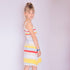 Girls Beach Dress with Bright Stripes