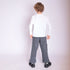 Grey Waffle Pants for Kids