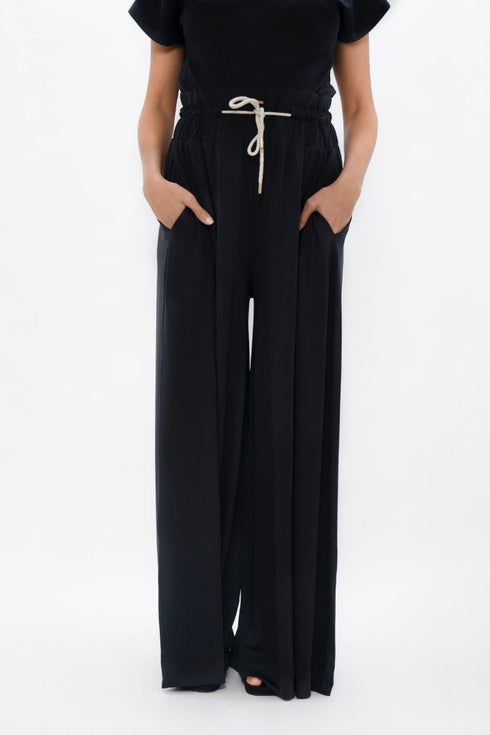 Ankara - Palazzo Jogger - Black Sand