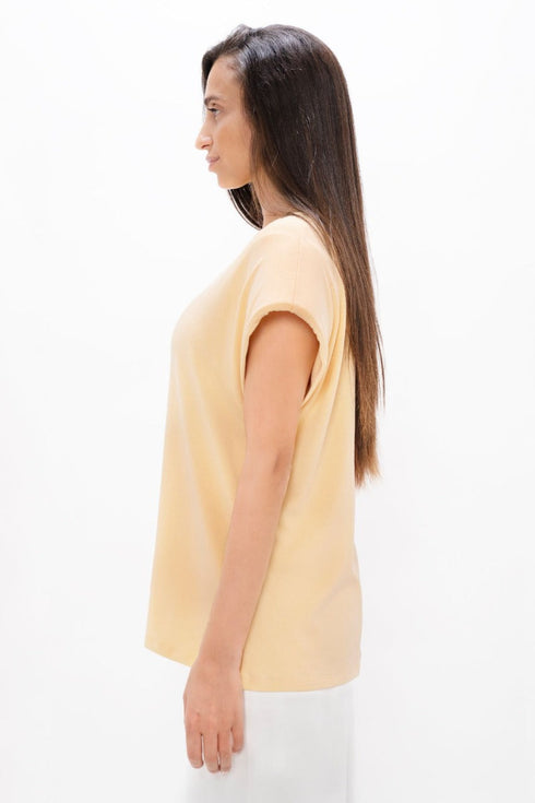 Muscat - Bold Shoulder Tee - Desert Mist