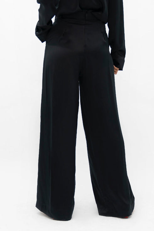 Branson - Wide Leg Pants - Black