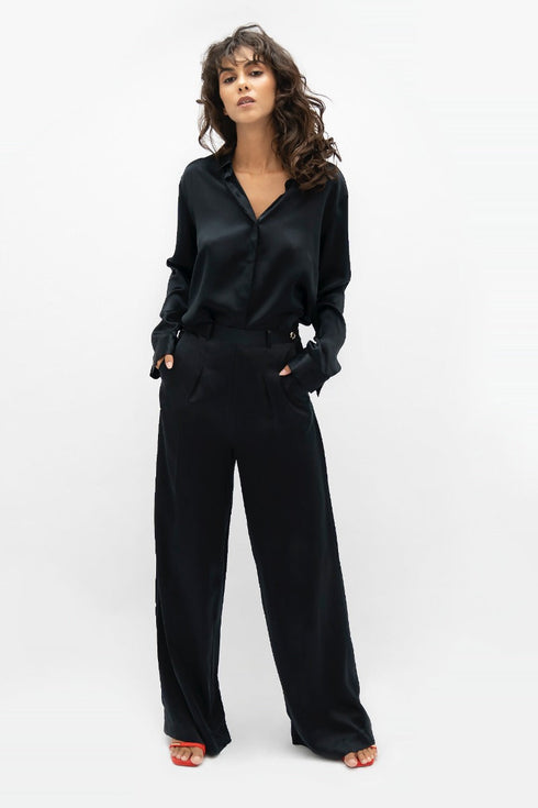 Branson - Wide Leg Pants - Black