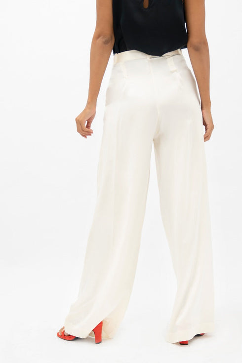 Branson - Wide Leg Pants - Pearl