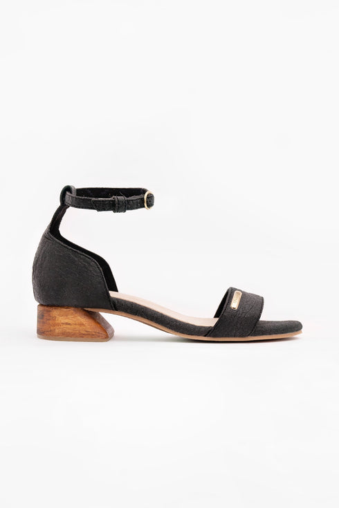 Chicago - Ankle Strap Heels - Charcoal