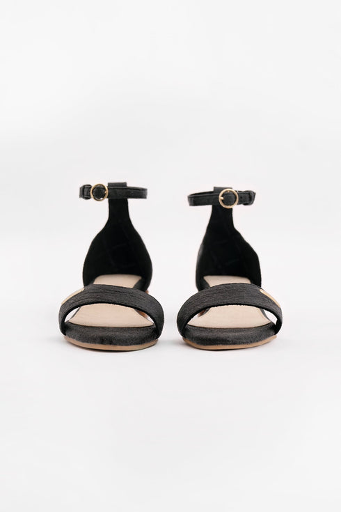 Chicago - Ankle Strap Heels - Charcoal