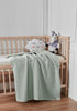Light Green Crochet-Style Baby Blanket