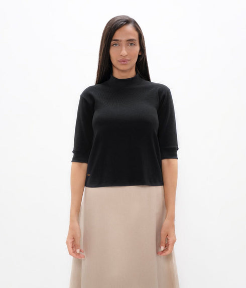 Doha - High Neck - Black Sand