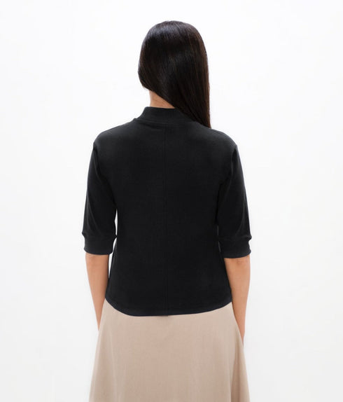 Doha - High Neck - Black Sand
