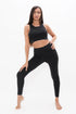 Munich - High Waisted Leggings - Black Sand